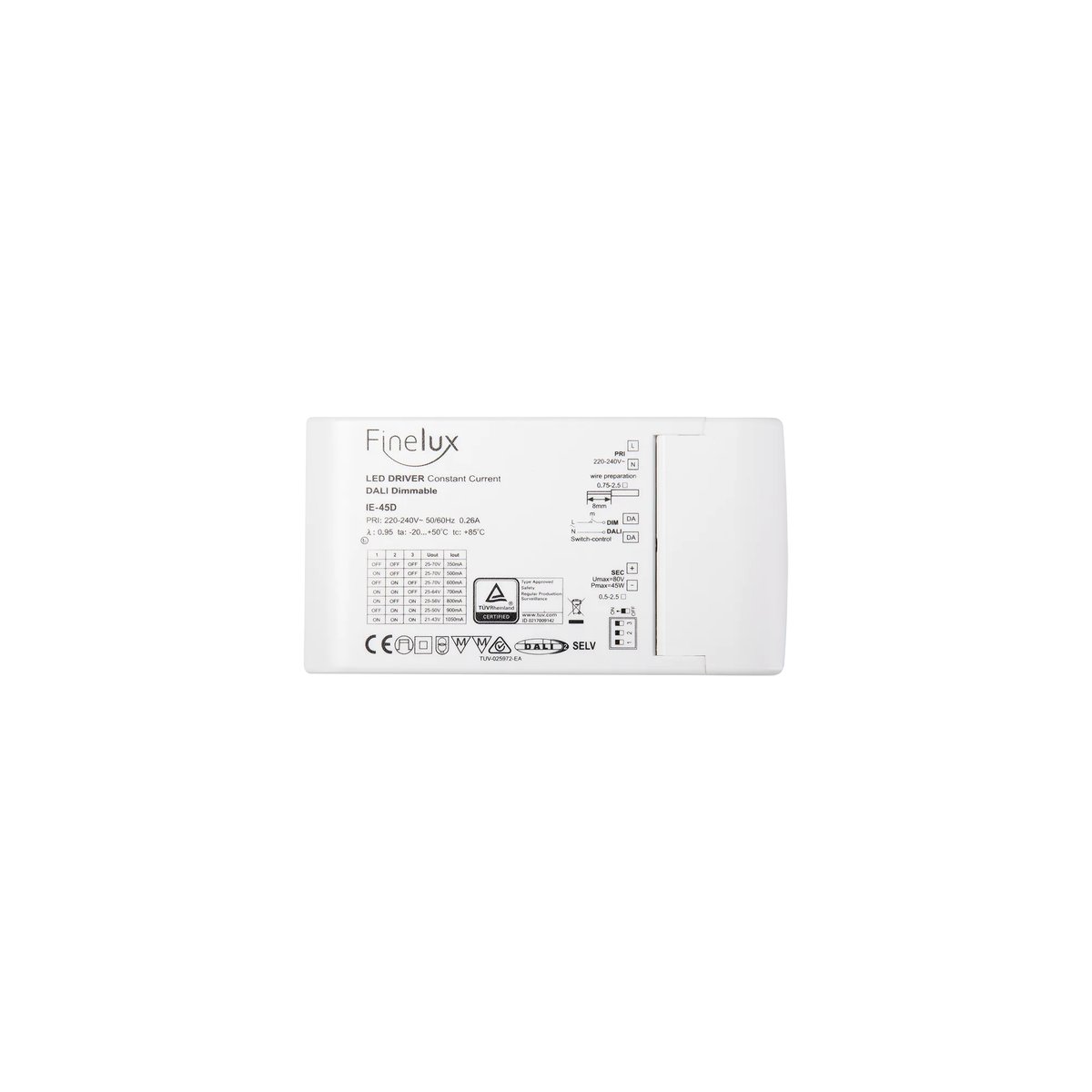 NOVA ALIMENTATORE DALI/PUSH 20W 500mA