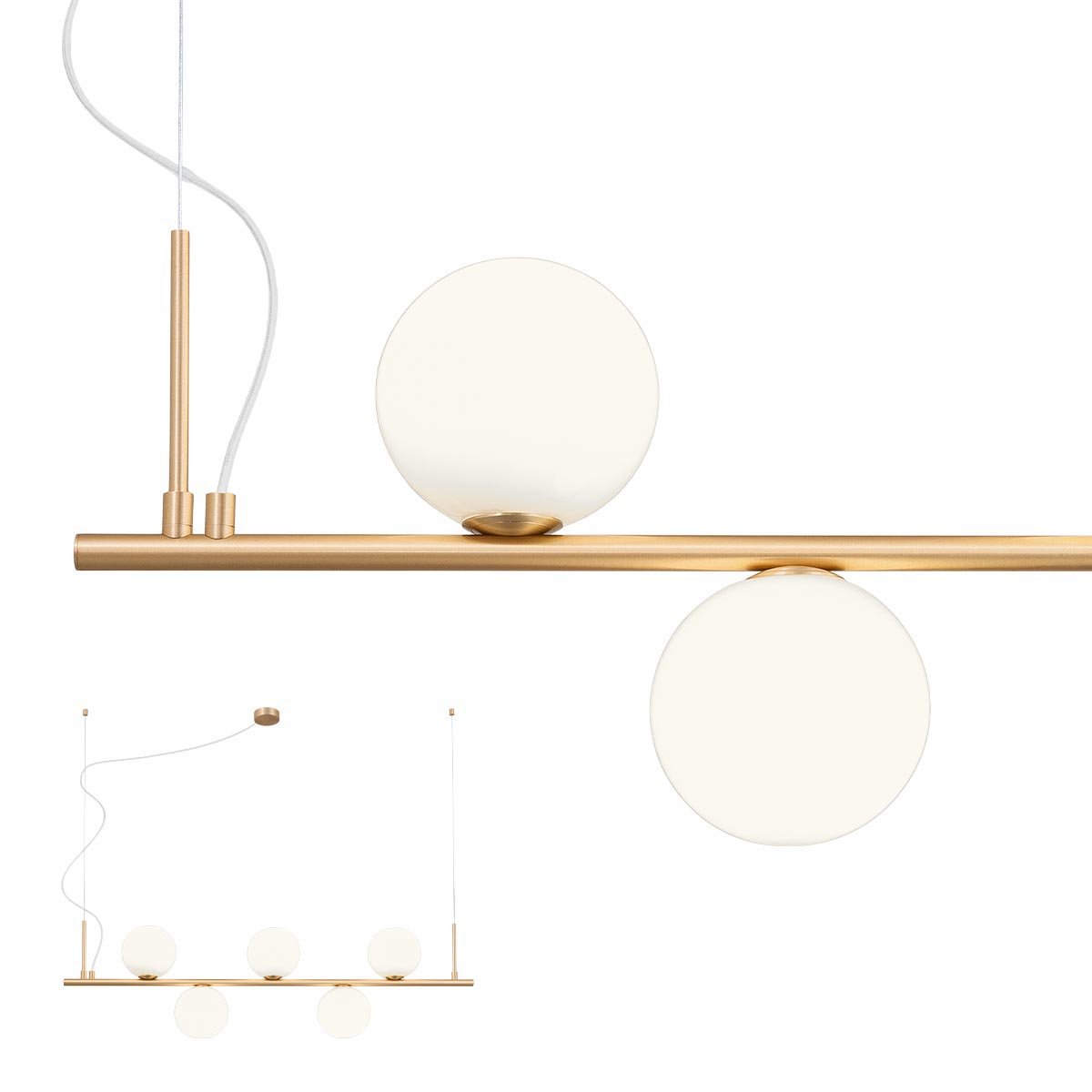 TALIS SU 5X28W E14 BRONZE