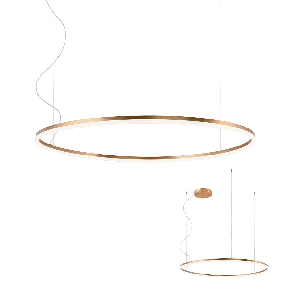 ORBIT SU LED 66W 3000K D1000 BRASS -DALI