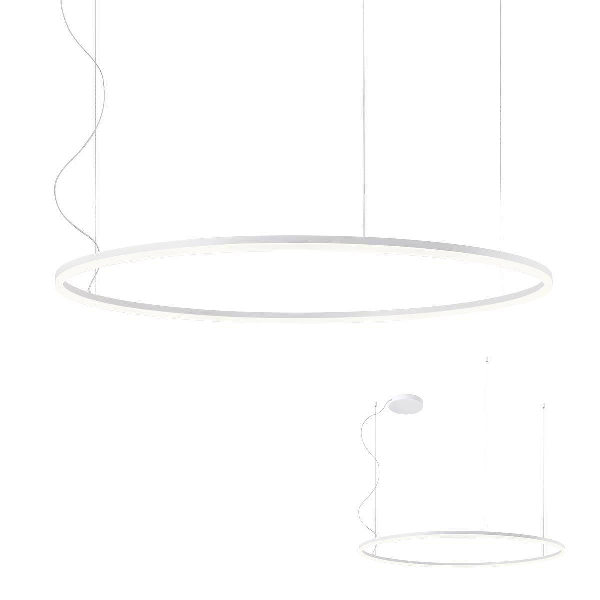 ORBIT SU LED 84W 3000K D1200 SAND WHITE -.DALI