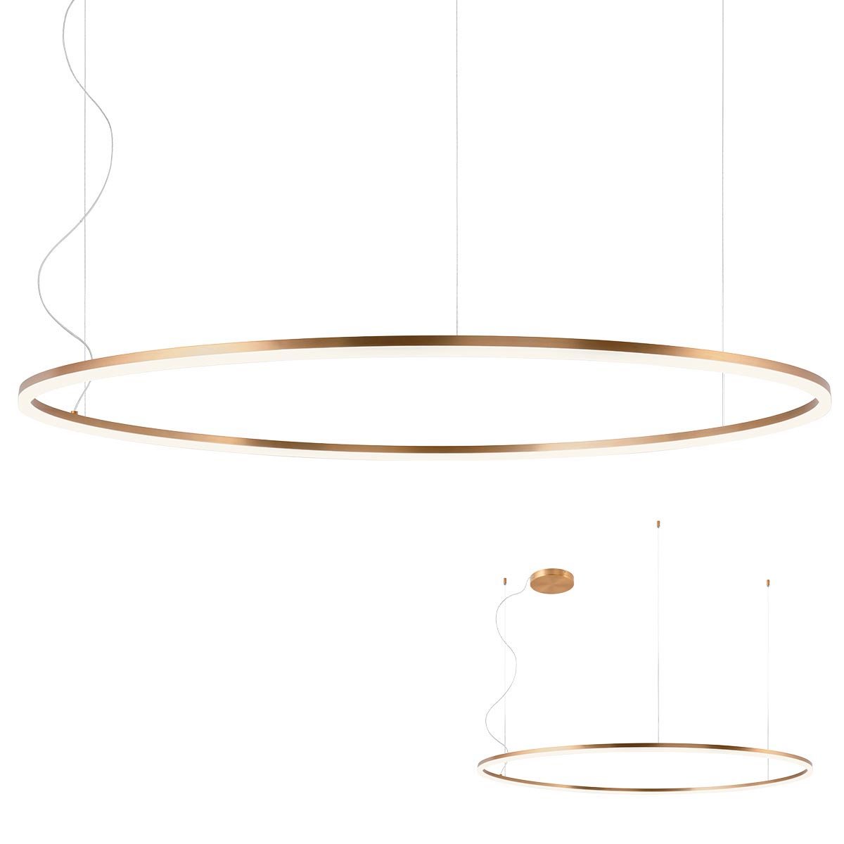 ORBIT SU LED 105W 3000K D1500 BRASS -DALI