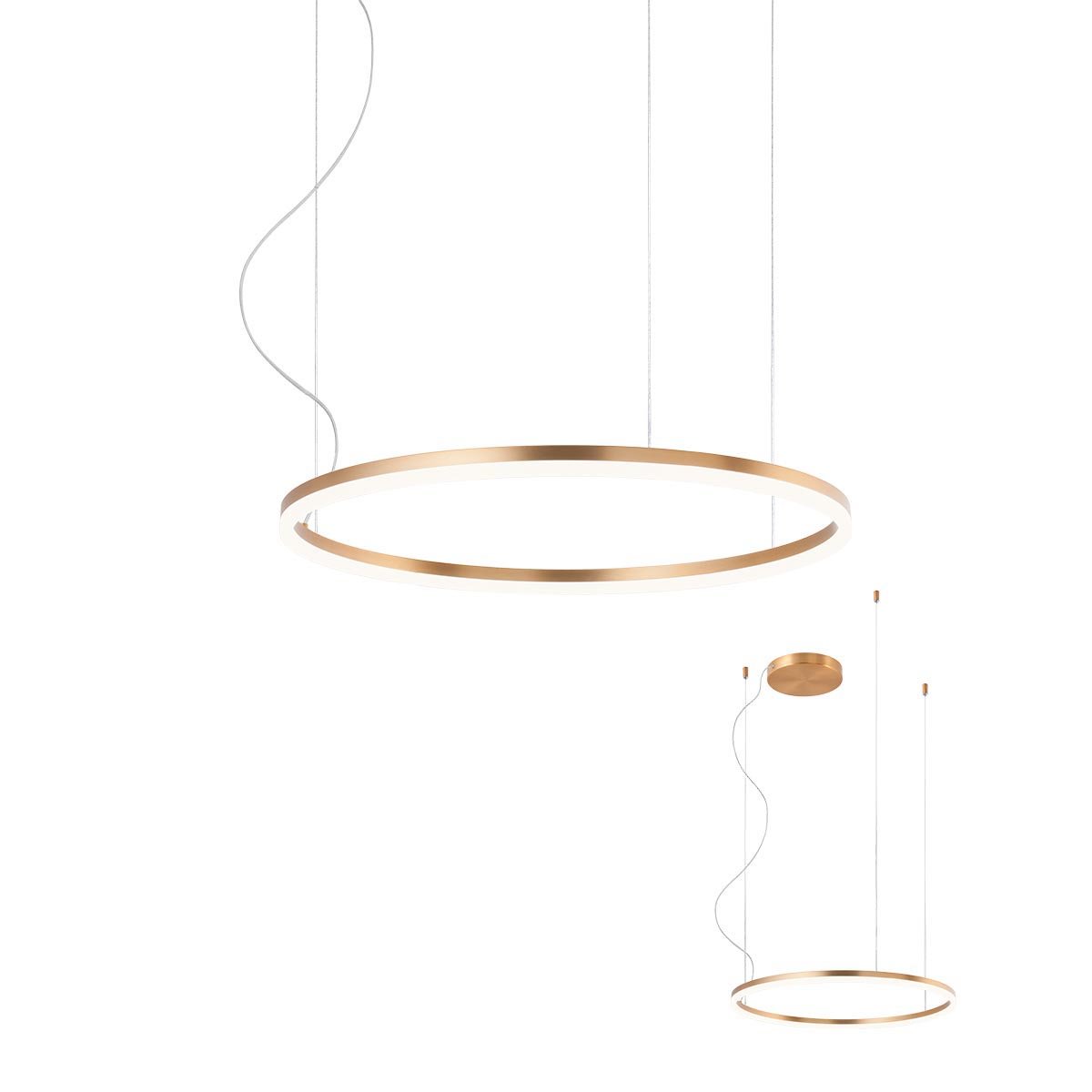 ORBIT SU LED 42W 4000K D600 BRASS -DALI