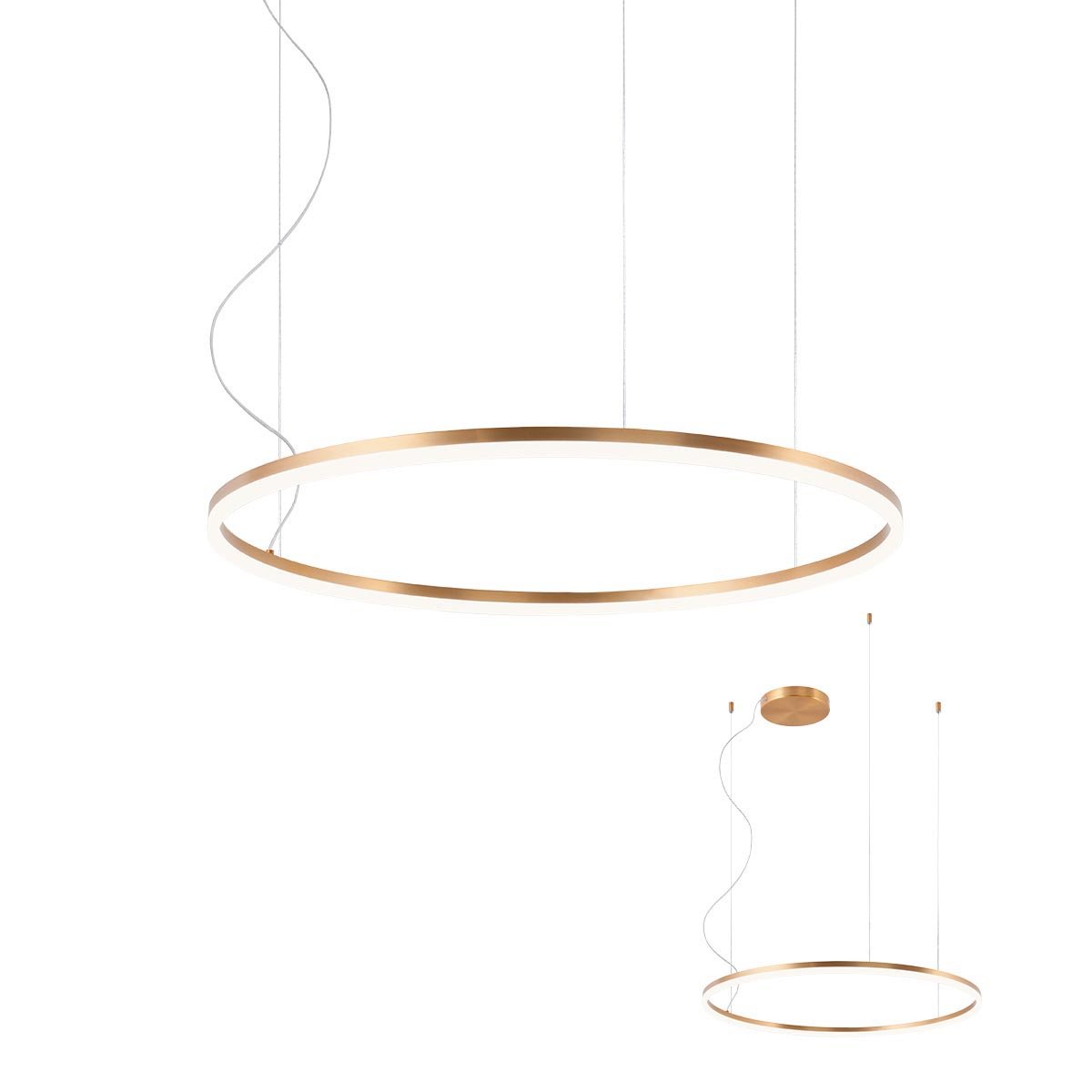 ORBIT SU LED 55W 4000K D800 BRASS -DALI