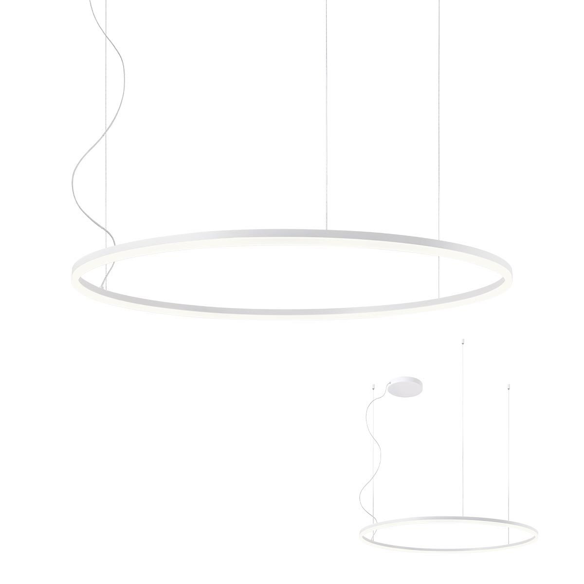 ORBIT SU LED 66W 4000K D1000 SAND WHITE -DALI