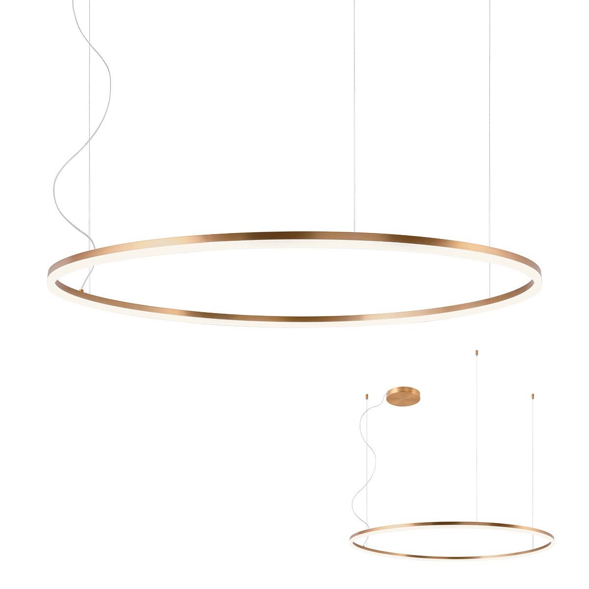 ORBIT SU LED 84W 4000K D1200 BRASS -DALI