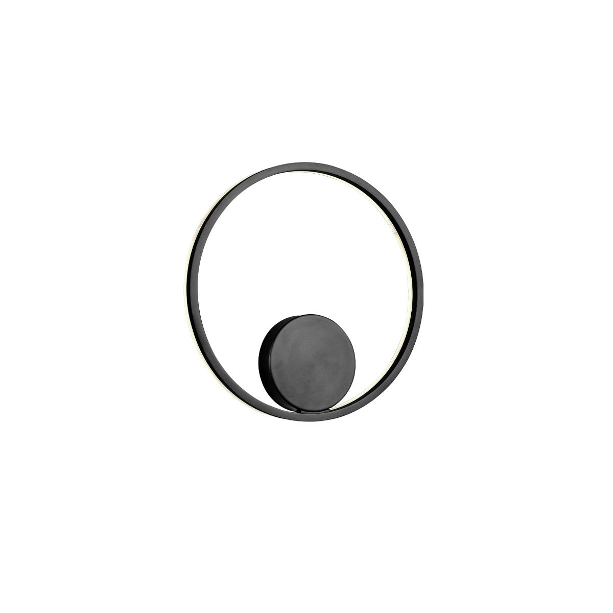 ORBIT AP/PL LED 26W 3000K D400 INDIRECT LIGHT SAND BLACK -DALI
