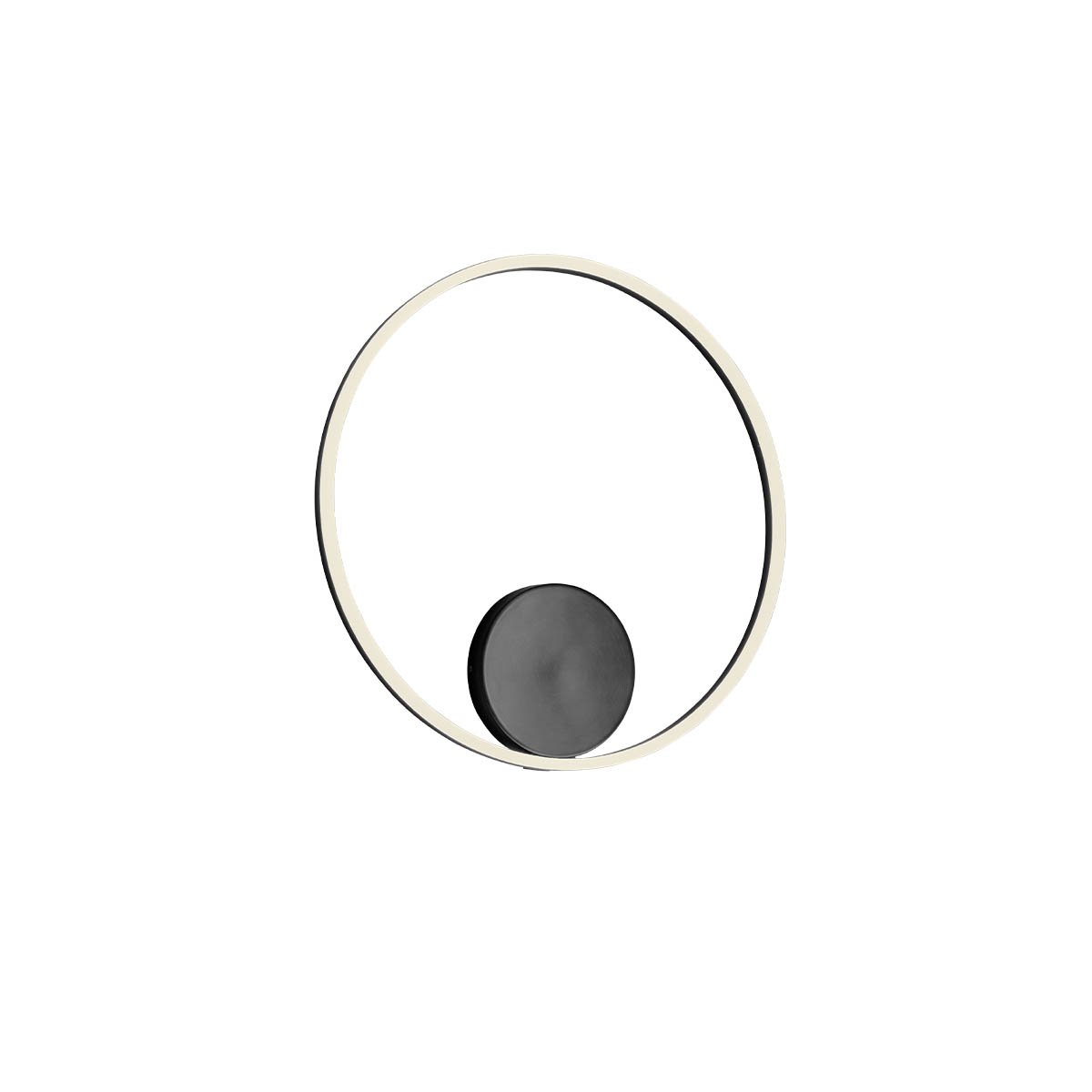 ORBIT AP/PL LED 42W 3000K D600 SAND BLACK -DALI
