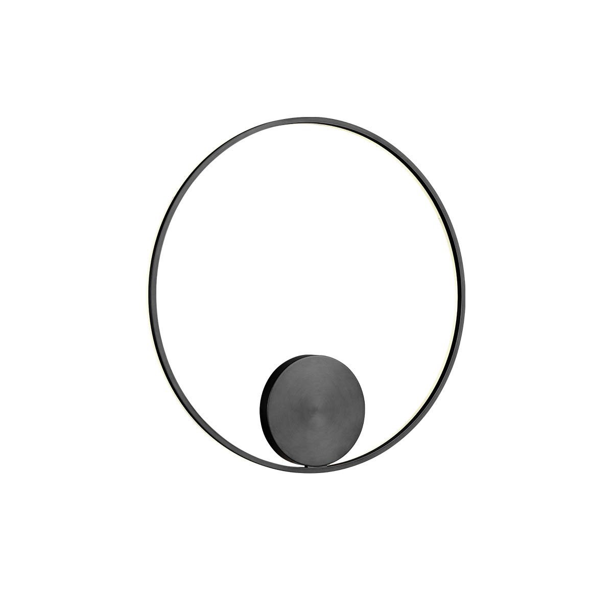 ORBIT AP/PL LED 55W 3000K D800 INDIRECT SAND BLACK -DALI