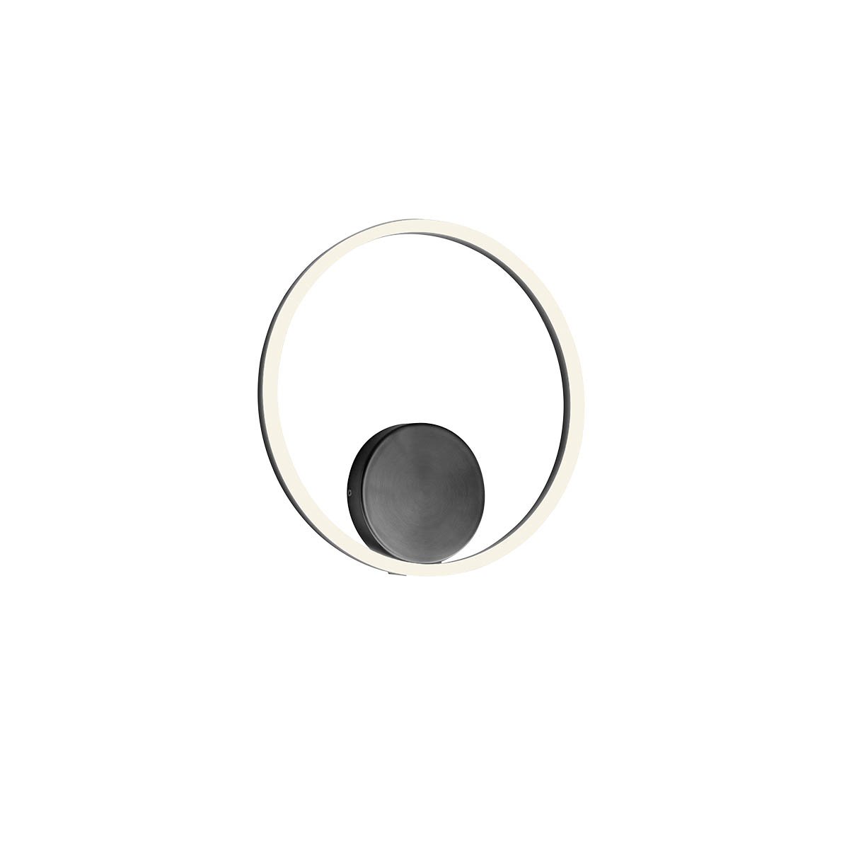 ORBIT AP/PL LED 25W 4000K D400 SAND BLACK -TRIAC