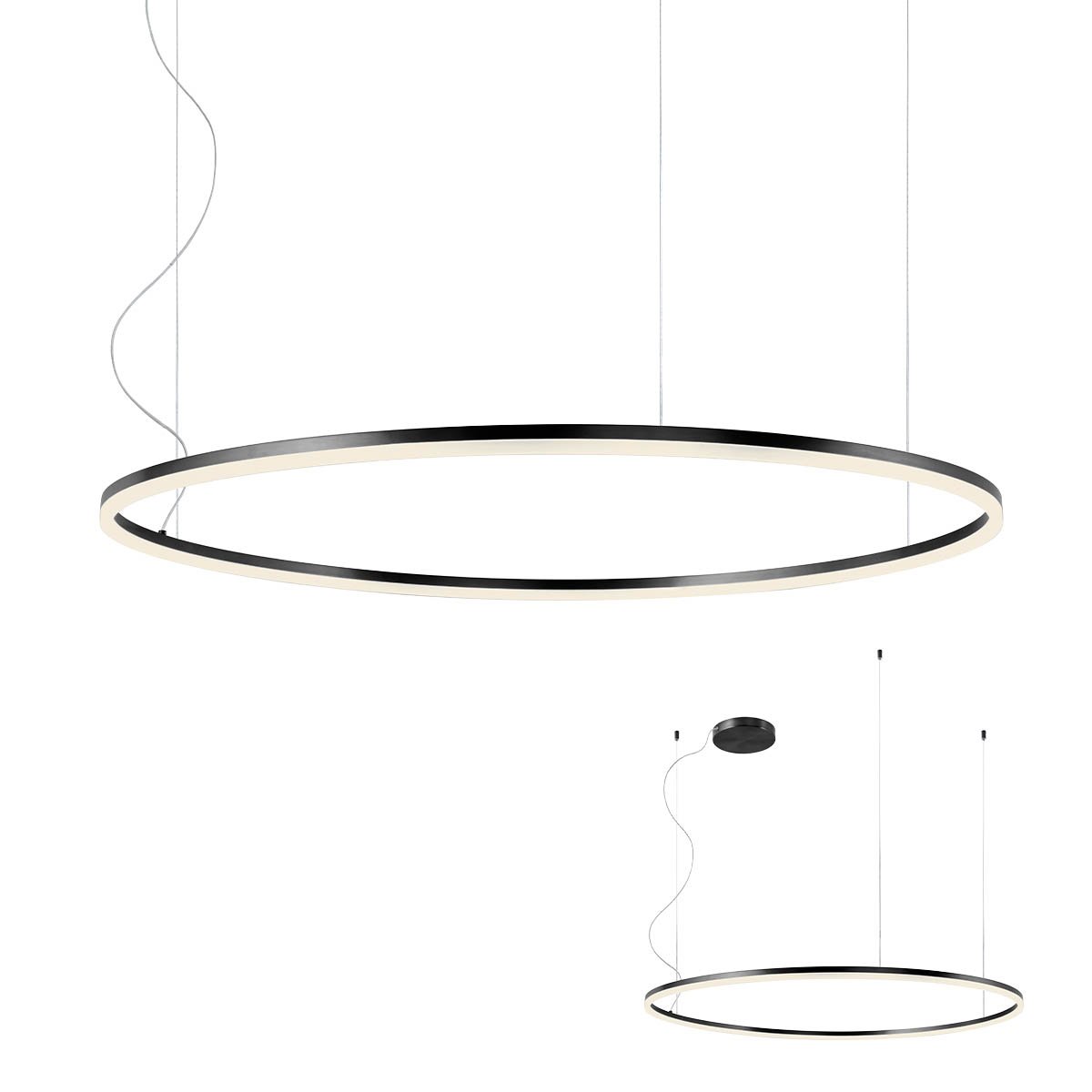 ORBIT SU LED 84W 4000K D1200 SAND BLACK-DALI