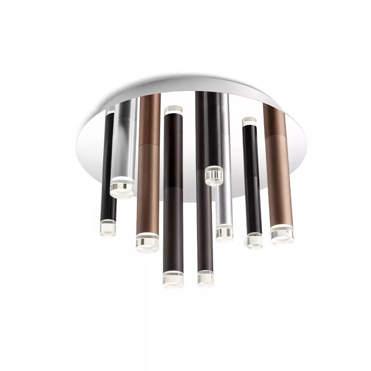 MADISON PL LED 36W 3000K S/CP+AL+BK+CF