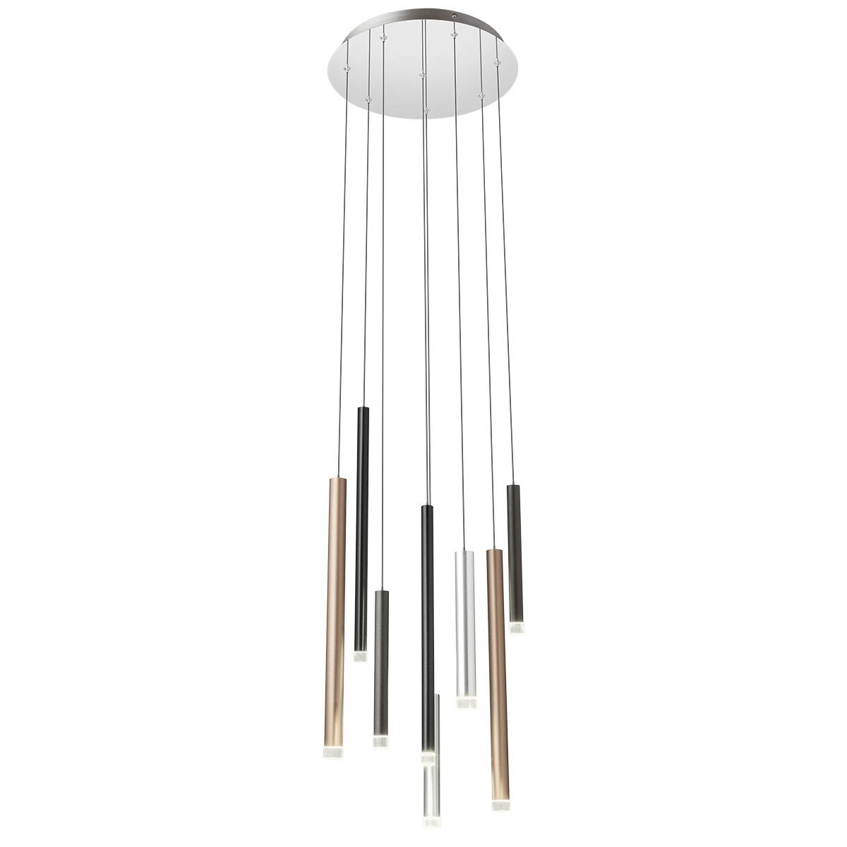 MADISON SU LED 32W 3000K RD S/CP+AL+BK+CF