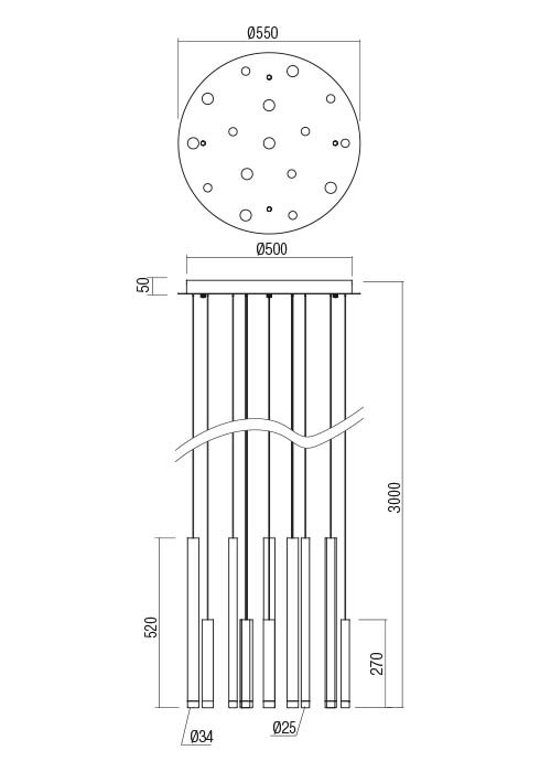 MADISON SU LED 64W 3000K SBK
