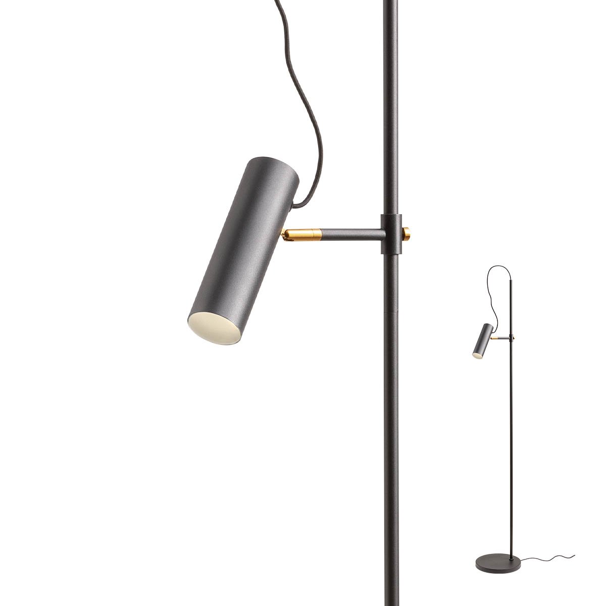 PIVOT LAMP 1xGU10 max.40W BK