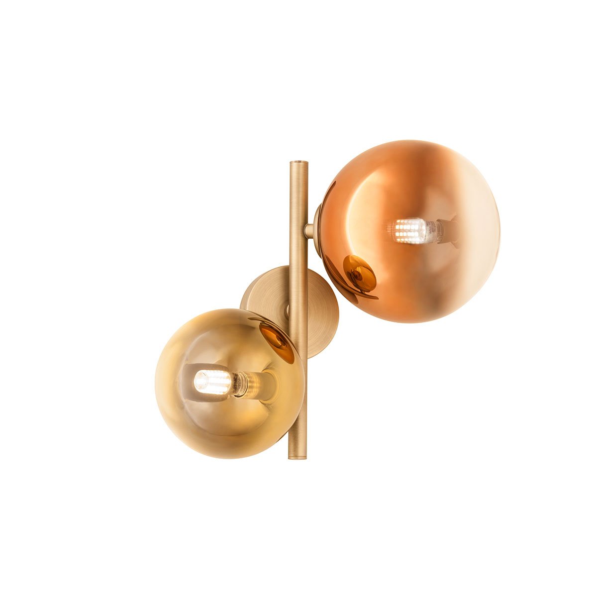 ROY AP 2X10W G9 MATT BRASS/GOLD+COFFEE IP20