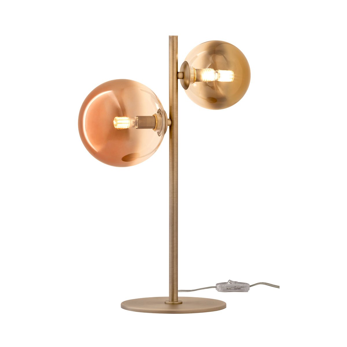 ROY VE 2X10W G9 MATT BRASS/GOLD+COFFEE IP20