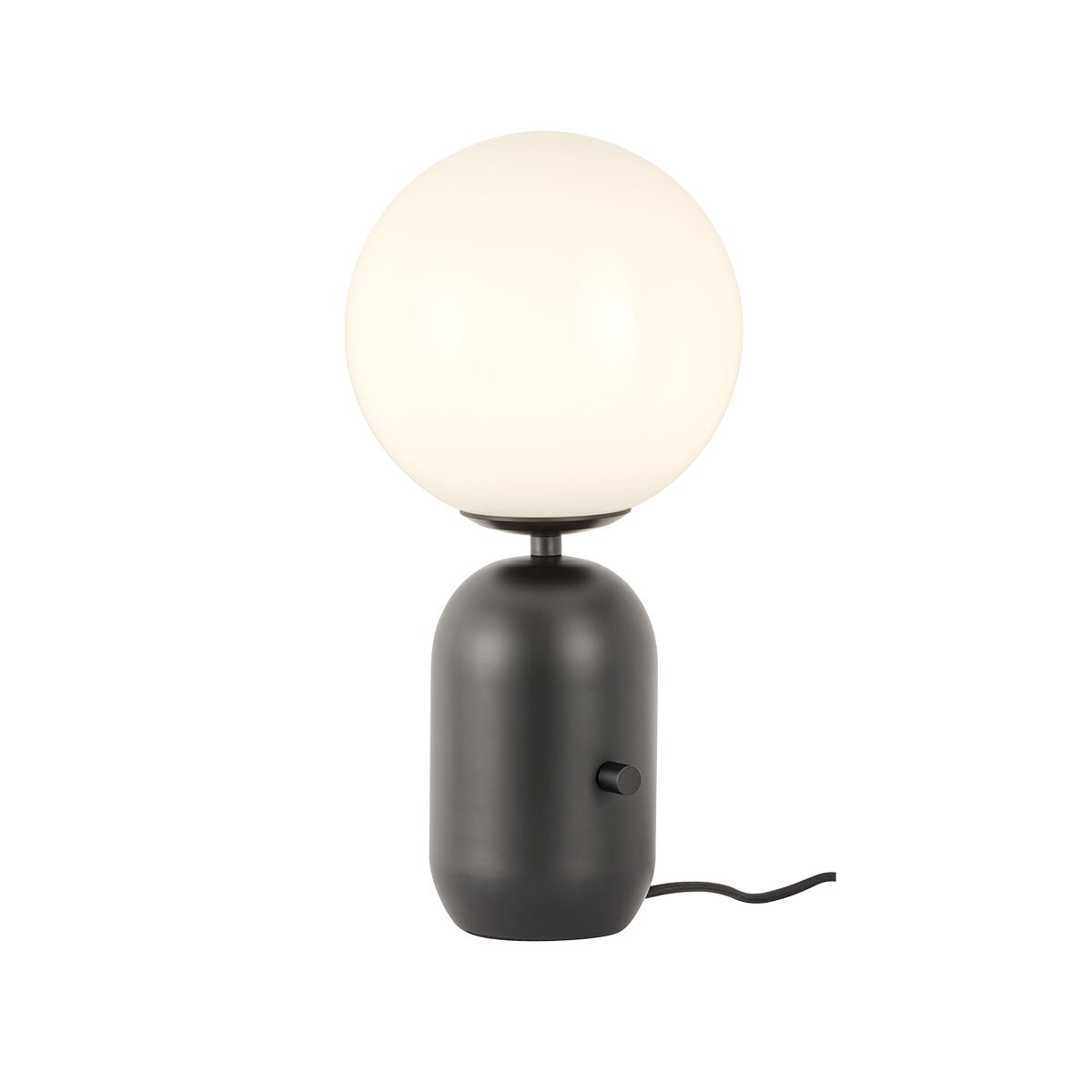 HELIOS VE 1X28W E14 MATT BLACK/WHITE GLASS D150