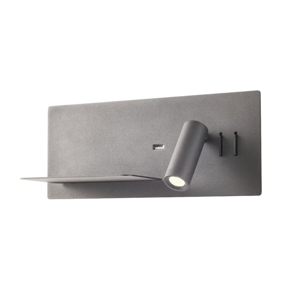 BROOK AP LED 1x8W+1x3W USB 3000K LEFT BK
