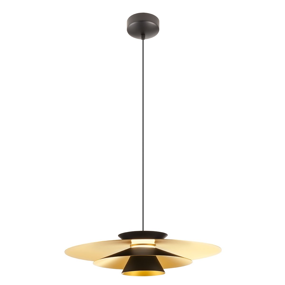 FARGO SU LED 16.5W D500 MATT BLACK/MATT GOLD INSIDE