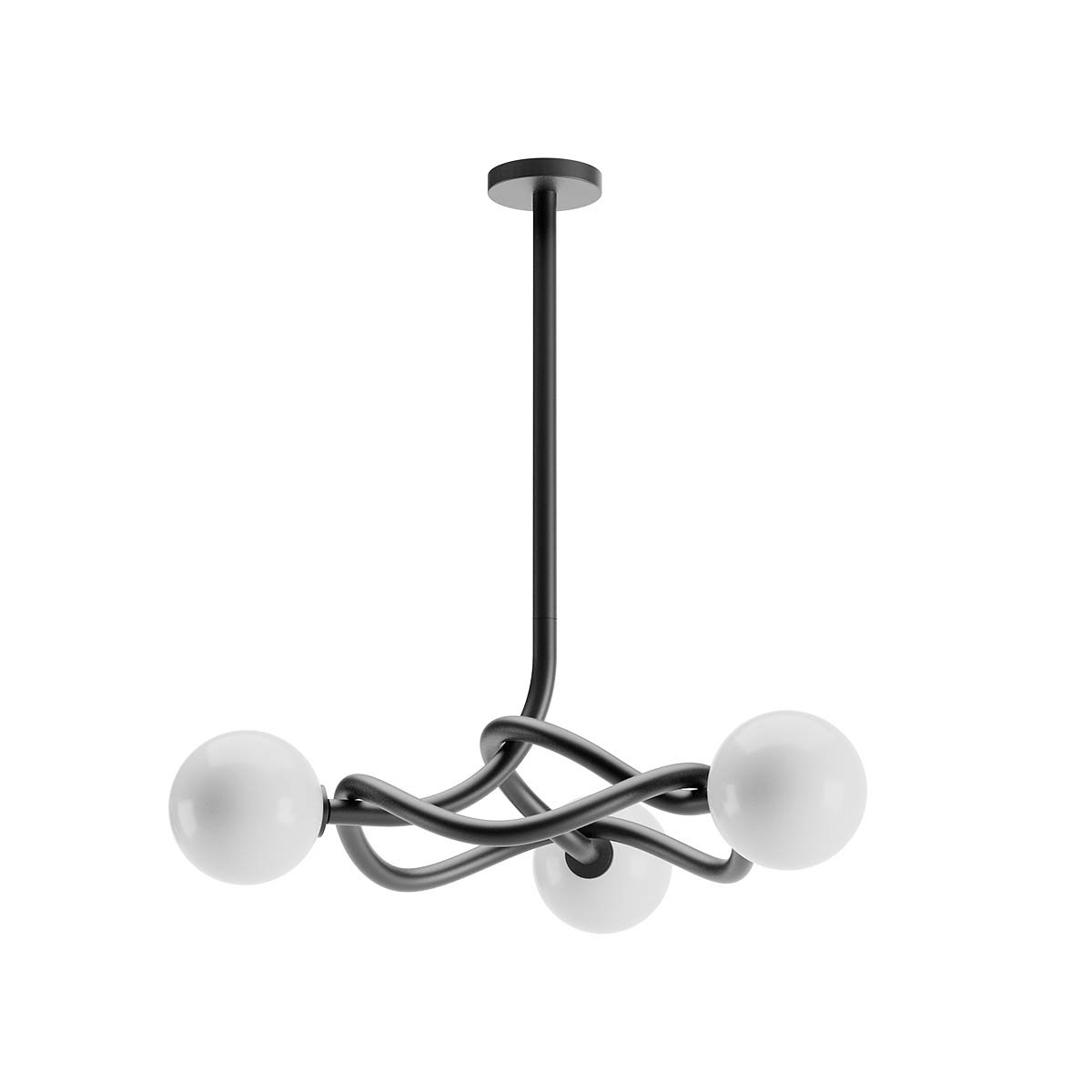 CONFUSIO SU 3x28W E14 MATT BLACK