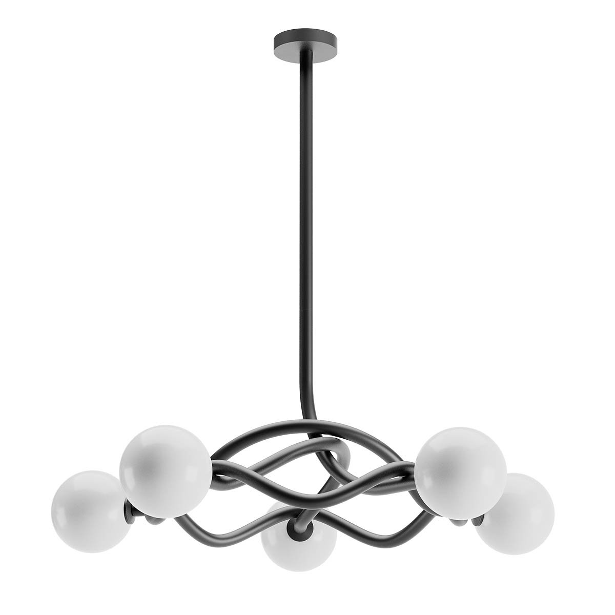 CONFUSIO SU 5x28W E14 MATT BLACK