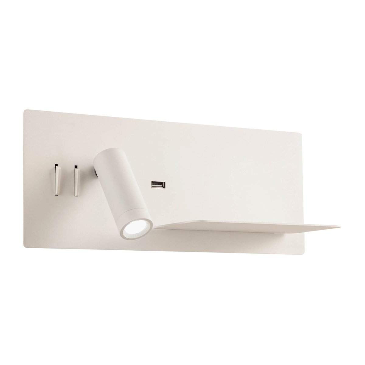 BROOK AP LED 1x8W+1x3W USB 3000K RIGHT WH