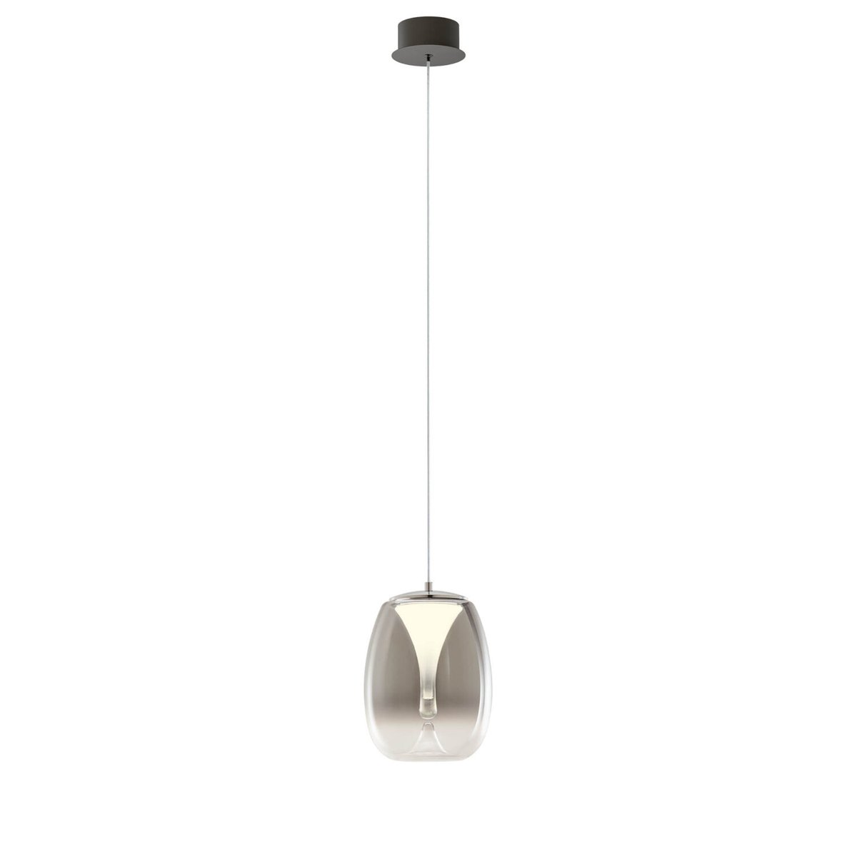DROP SU LED 8W 3000K D200  SBK
