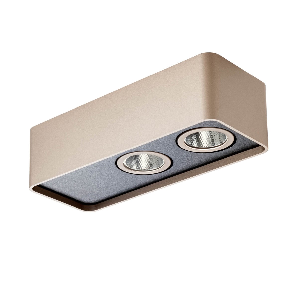 YUKI PL LED 10W 3000K L50 SILVER COFFEE/BK