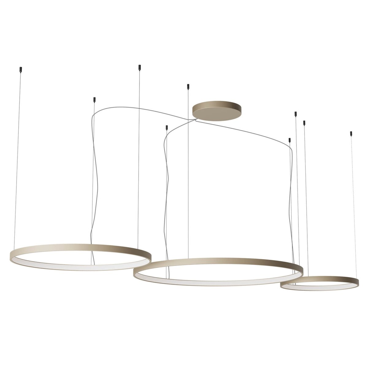 ORION SU LED D500+750+1000 176W CCT 2700/3000/4000K SILVER COFFEE (RD)DALI