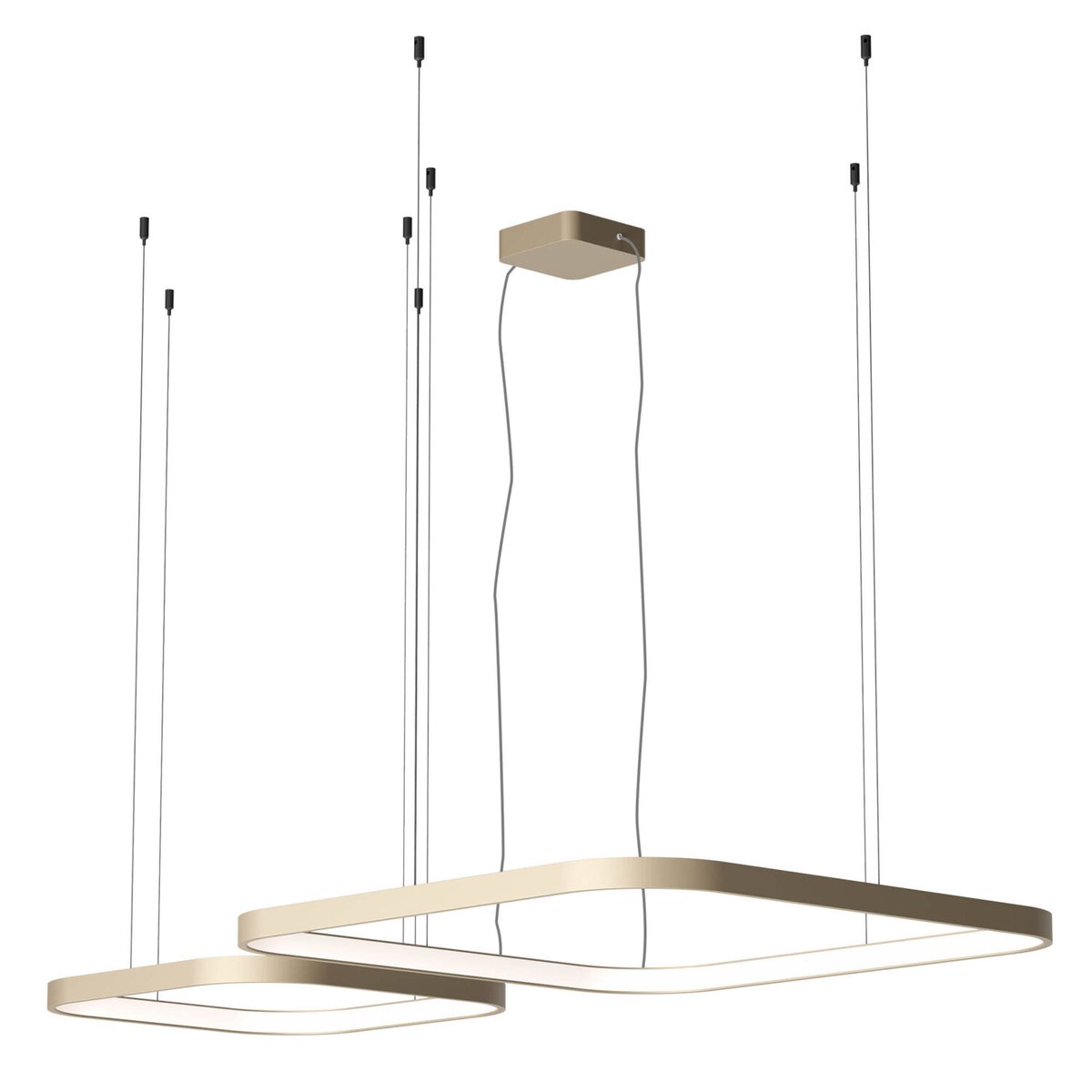ORION SU LED 500+750 96W CCT 2700/3000/4000K SILVER COFFEE (SQ)