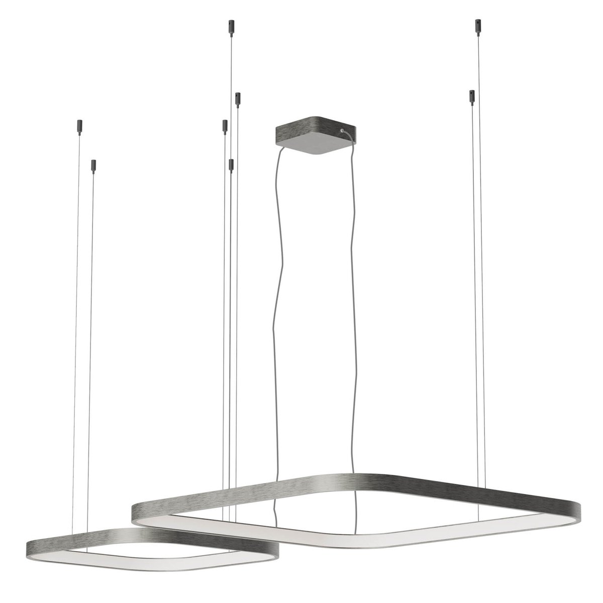 ORION SU LED 500+750 96W CCT 2700/3000/4000K FOGGY NICKEL (SQ)