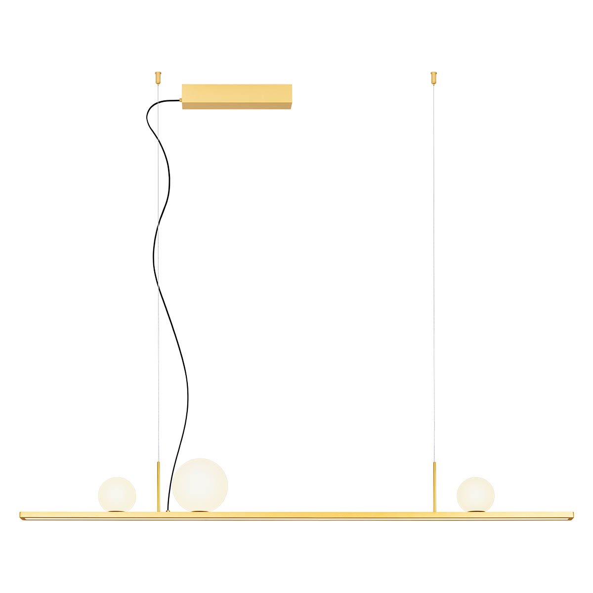DUNE SU LED 40W IP20 BRASS GD/OPAL GLASS 2700K