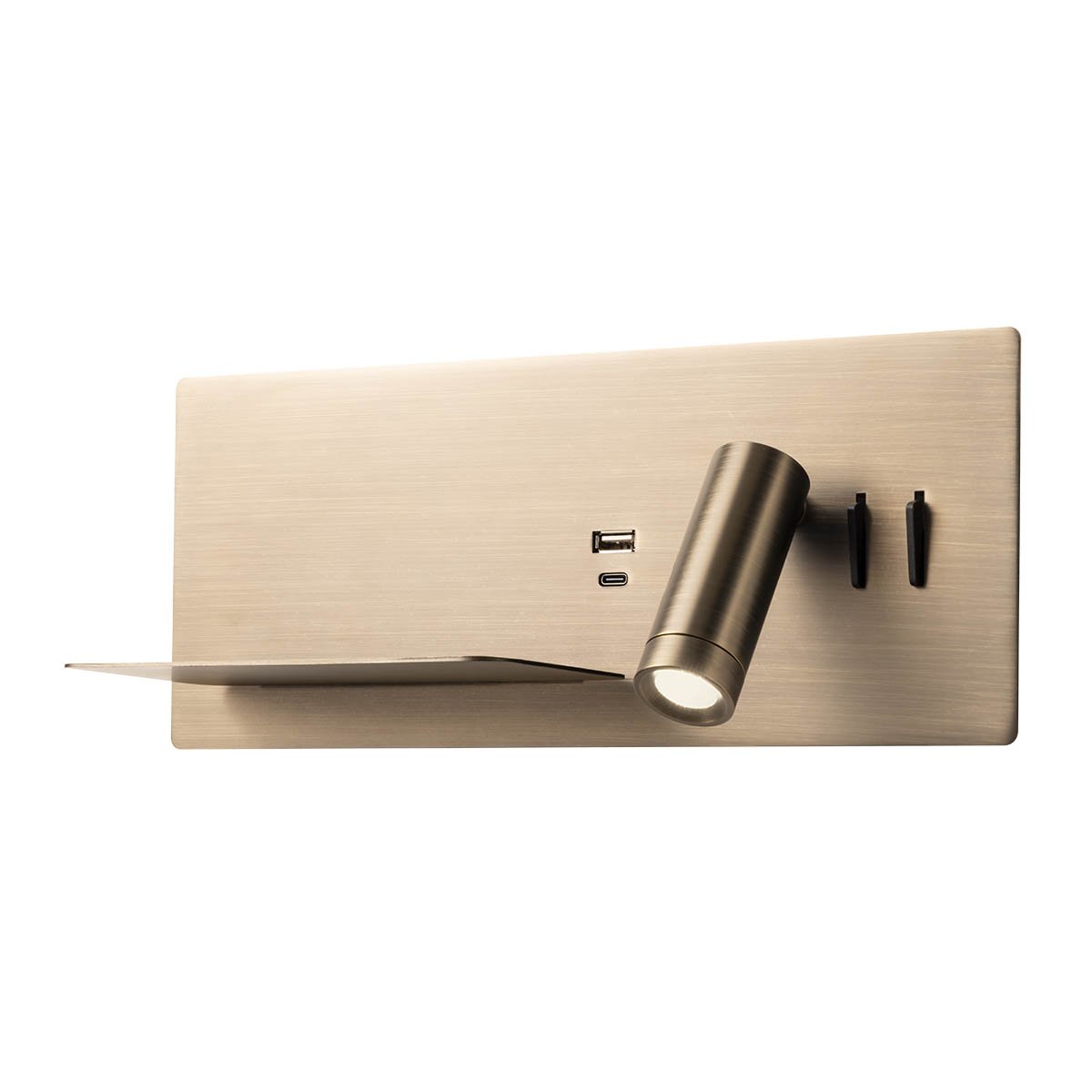BROOK AP LED 1x8W+1x3W USB 3000K LEFT ABZ