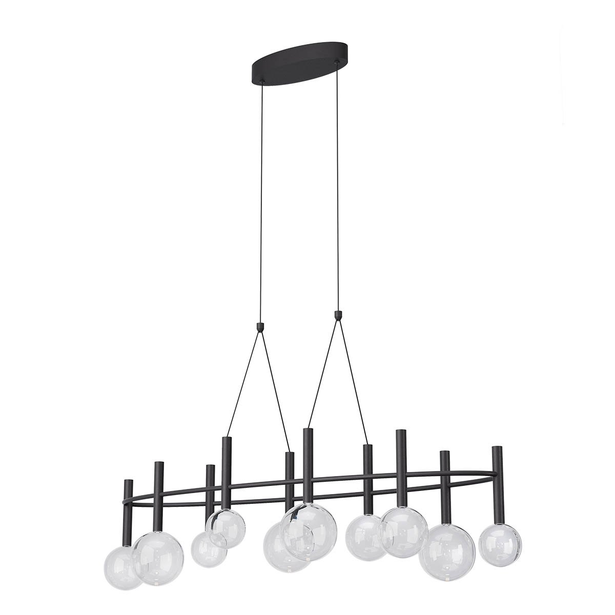 BOLLA SU LED 44W 2700K/3000K BK  TRIAC