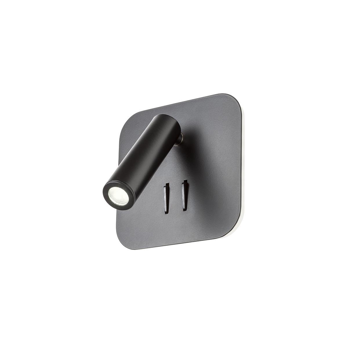QUDA AP SQ LED 1x6W+1x3W  2700K BK