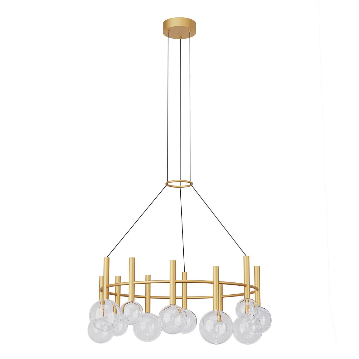 BOLLA SU LED 53W 2700K/3000K MATT GOLD TRIAC