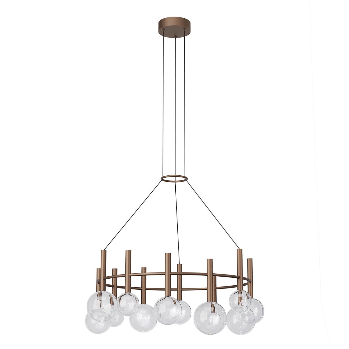 BOLLA SU LED 53W 2700K/3000K BK  TRIAC