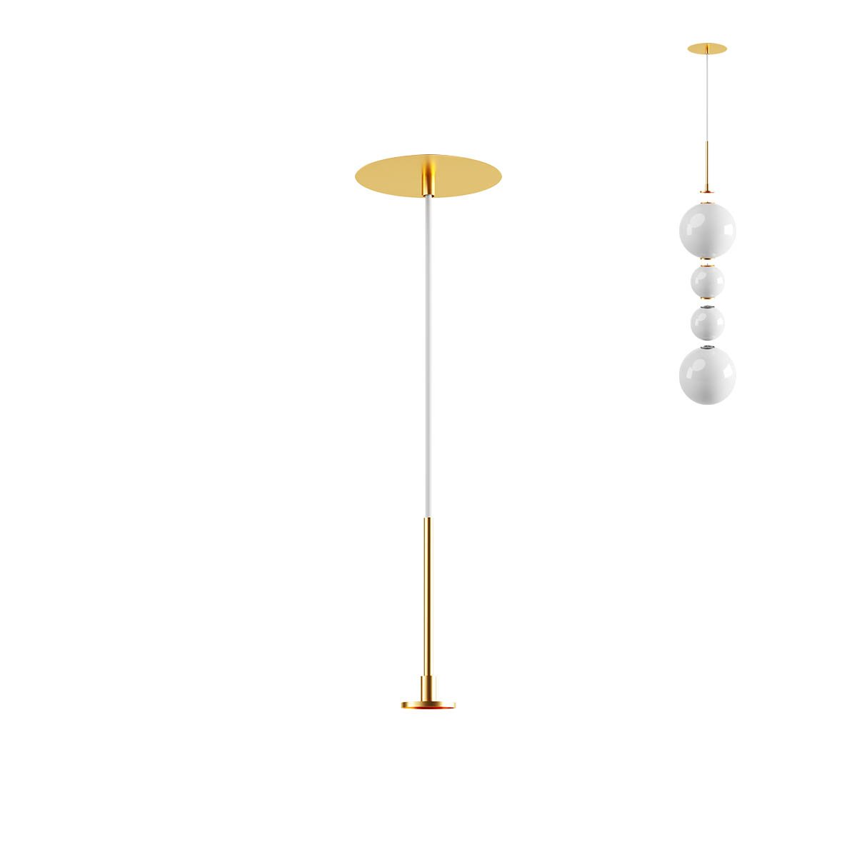 BILIA SU KIT recessed (driver included max.30W) IP44 BRASS  old-130mm